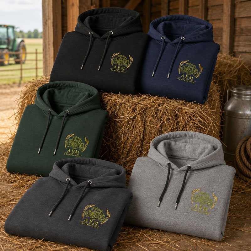 Custom Embroidered Hoodie with Personalised Logo